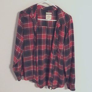 Plaid button-down longsleeve